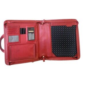 Foray 4-Compartment Organizer Padfolio Briefcase.14” x 12” x 3.25” Calculator
